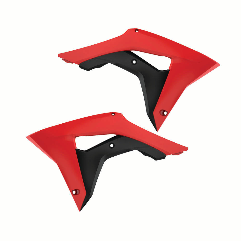 Polisport Rad Radiator Scoops Tank Panels For Honda CRF 450R OEM Color Red CR 04-Black 2017-2018
